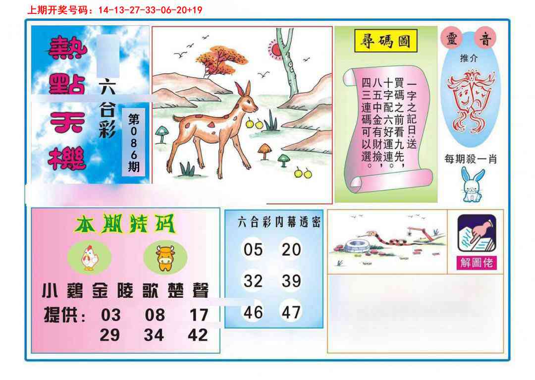 086期热点天机[图]